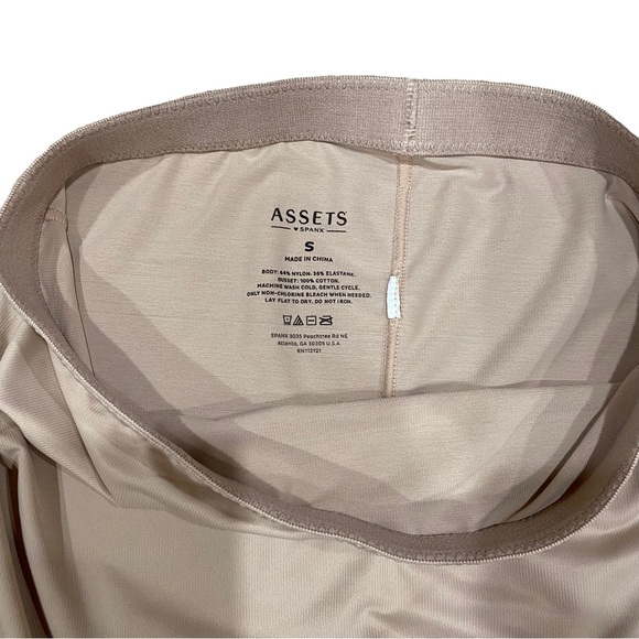 SPANX SET OF 2 ASSETS HIGH WAIST MID-THIGH SHAPERS NUDE & BLACK BOTH SIZE SMALL - Picture 7 of 12